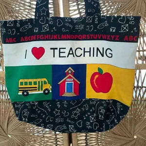 🔥 5/$20. OR 10/$40. TEACHER tote bag. EXCELLENT CONDITION